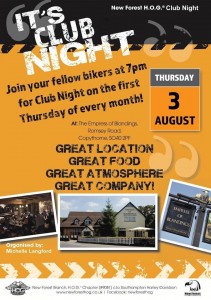 SBN Ride In And Club Night - 3rd August 2017