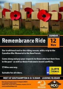 Remembrance Sunday - 12th November 2017