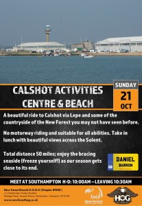 Calshot Activities Centre and Beach - 21st October 2018
