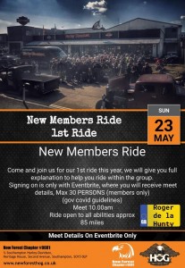 2021 05 23 - 1st New Members Ride