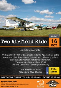 16th October 2022  2 Airfields Ride Out