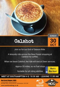 30th October 2022  Calshot - Last ride of the season