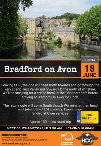 2023  18th June  Ride Out to Bradford Upon Avon 