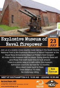2023  23rd July  Ride Out to Naval Gunfire Museum