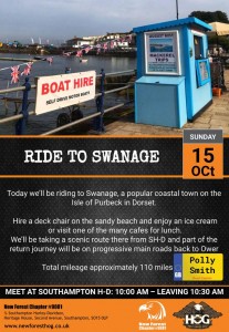 2023 15th October  Ride Out to Swanage
