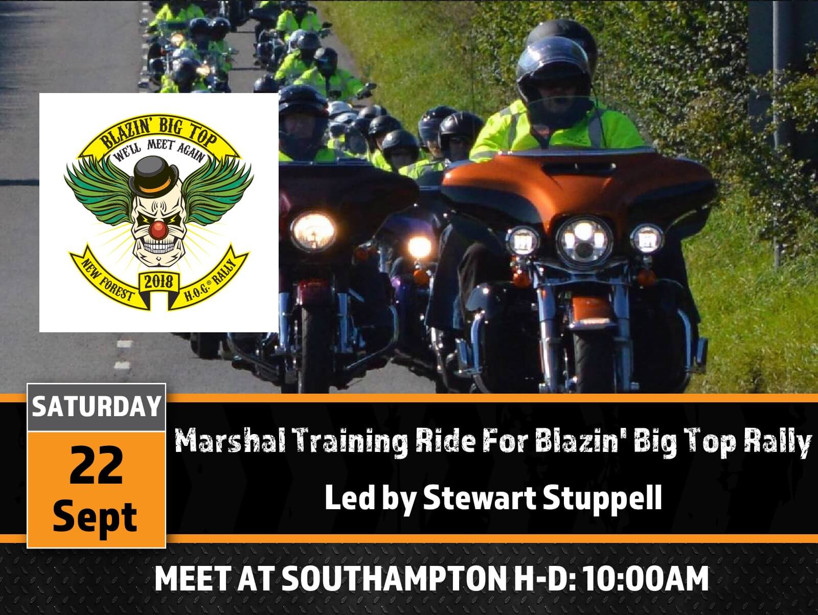 Marshal Training Ride for Blazin’ Big Top Rally