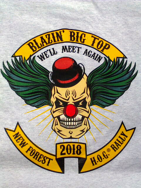 Blazin’ Big Top Rally 2018 T-shirts available to order now