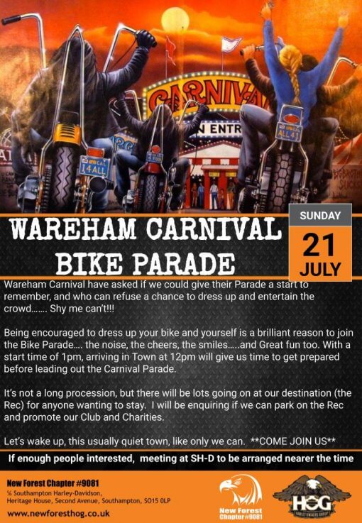 Wareham Carnival Bike Parade