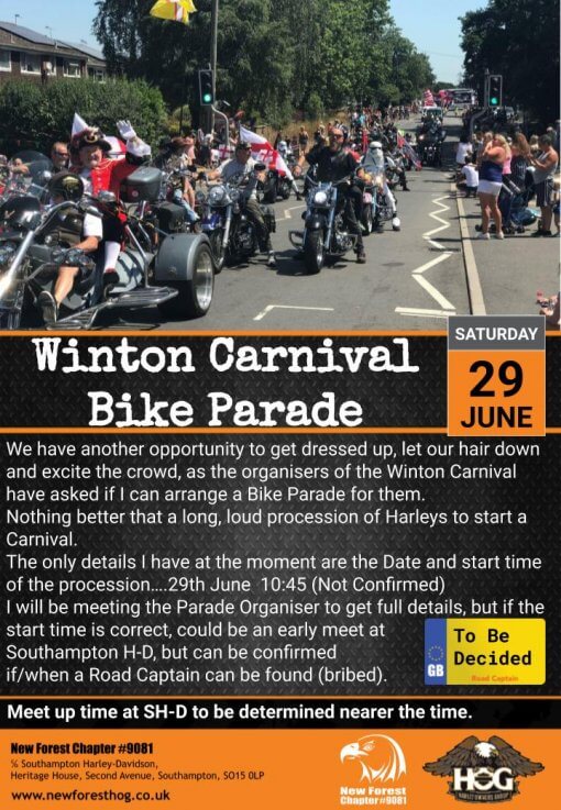Winton Carnival Bike Parade