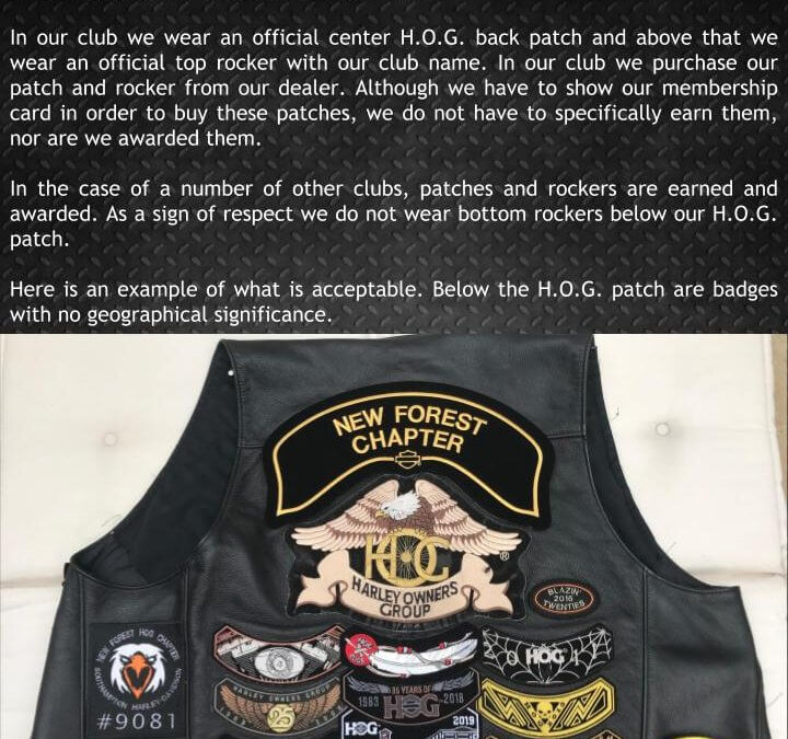 Pins , Patches and Welcome Packs. Update from HOG UK and Ireland