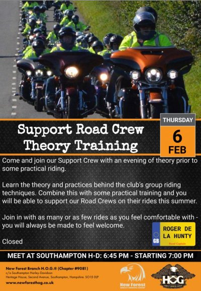 Support Road Crew Theory Training