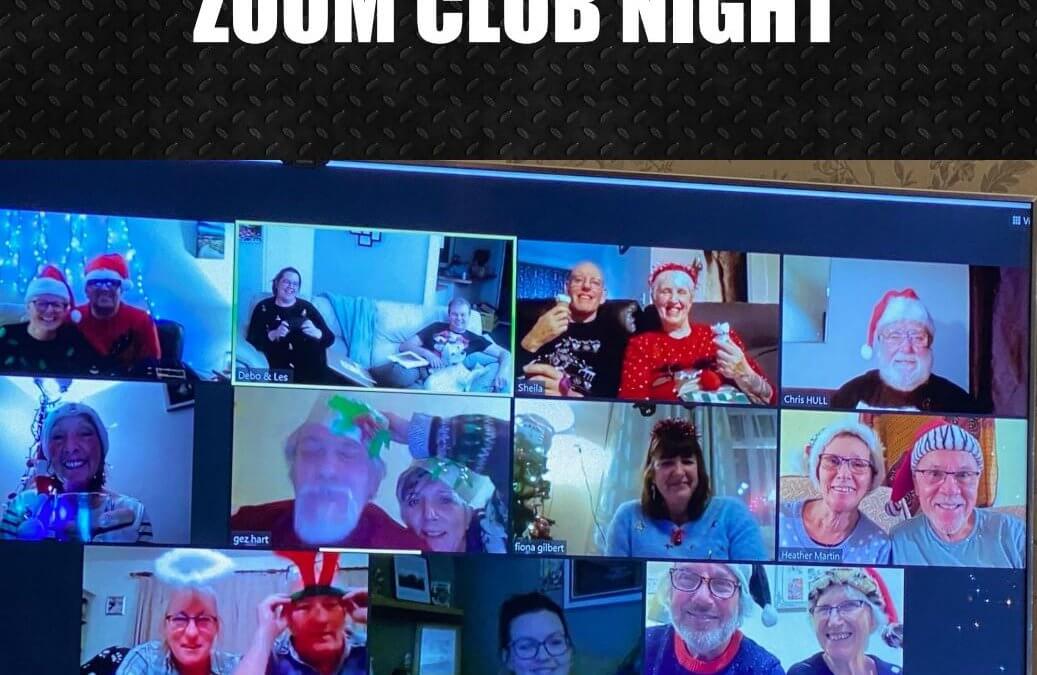 xmas club night Zoom 16th Dec